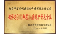 2010年煙臺市3A房地產(chǎn)開發(fā)企業(yè)